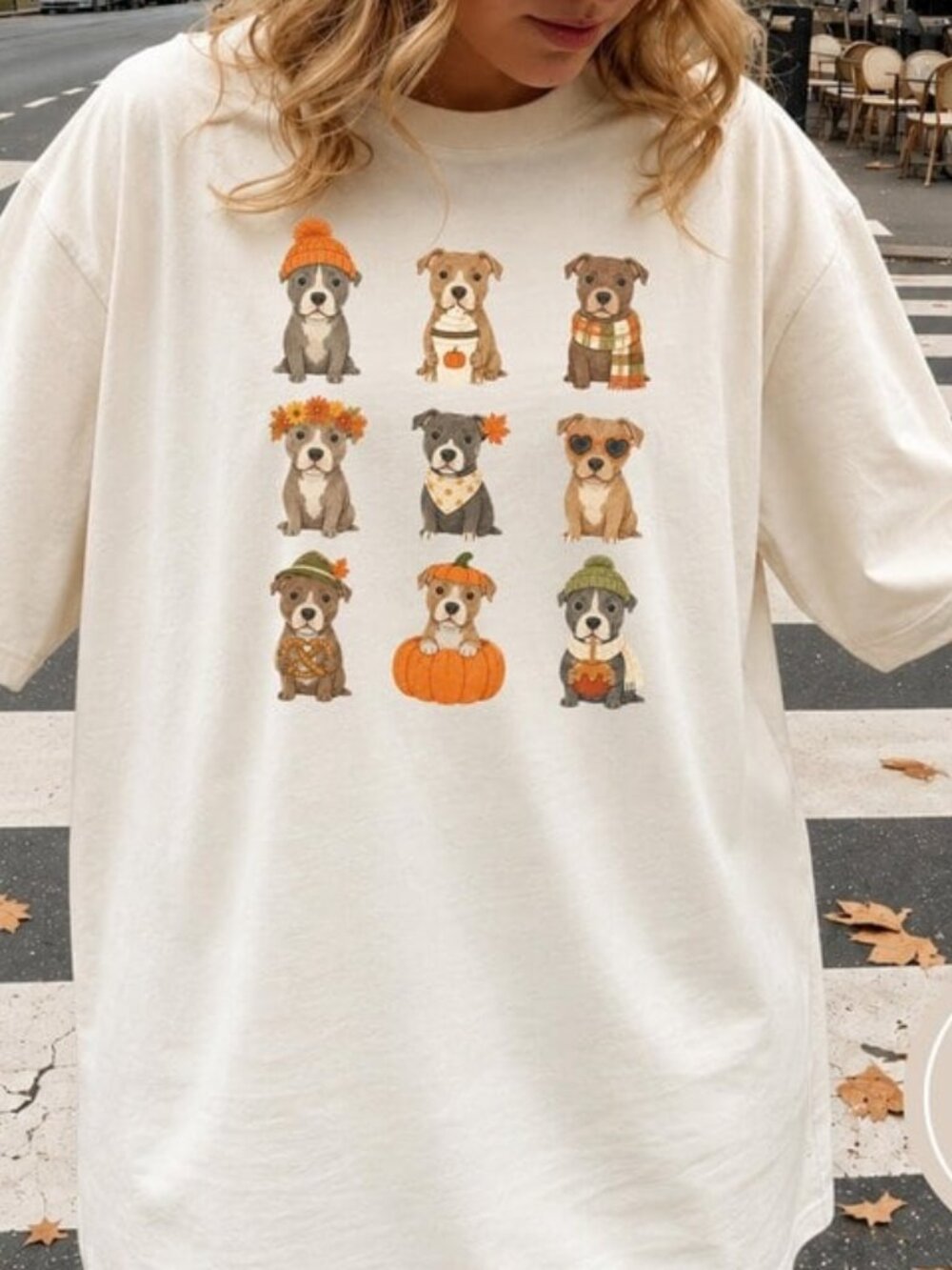Graphic Fall Dog Shirt, Cute Dog Lover Gift, Autumn Dog Tee